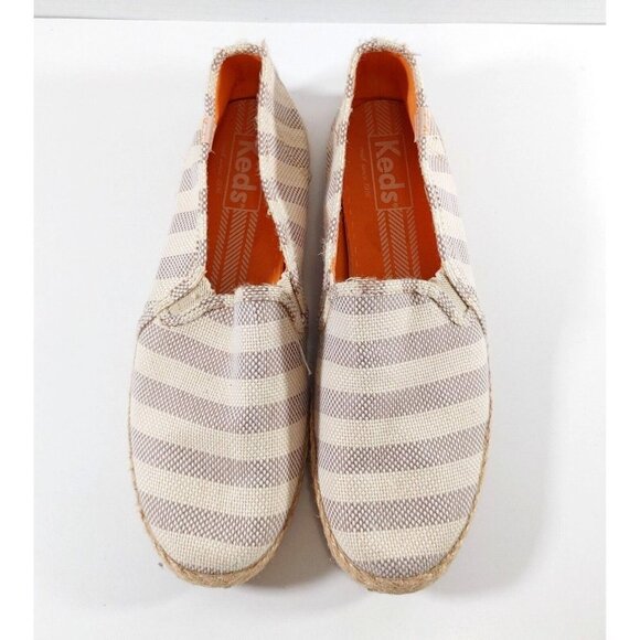 Keds Women Size 10 Brown Espadrilles Fabric Shoes Wf46409m - Picture 2 of 8